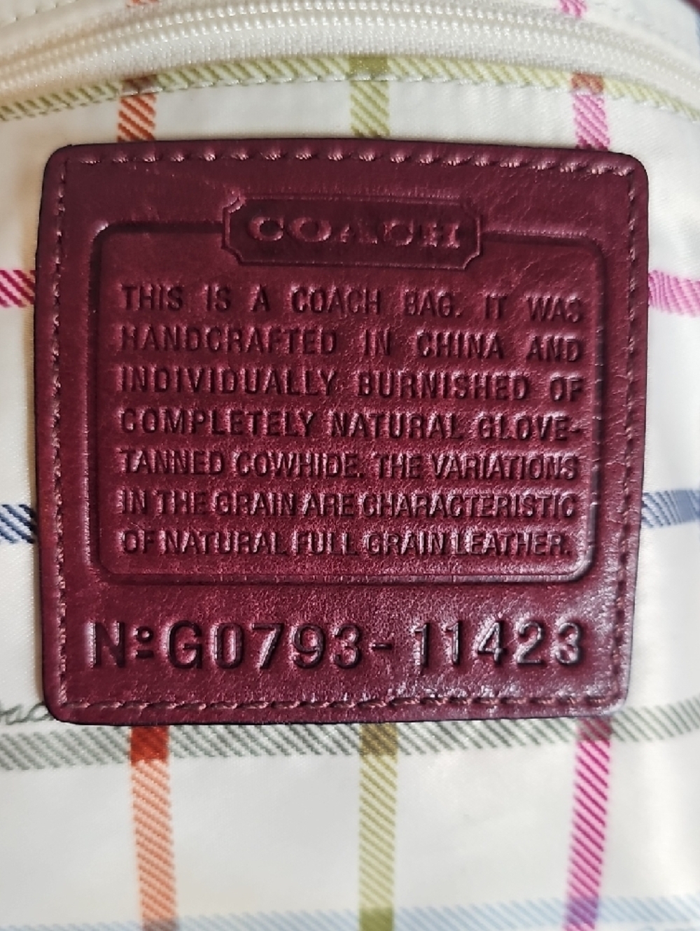 Coach XL Bleecker Legacy Duffle 11423 - Berry Archive Piece 2007 - Picture 9 of 9